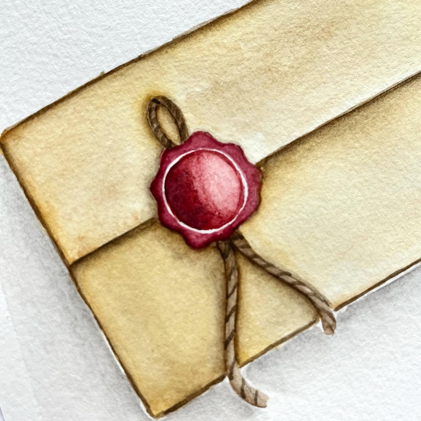 “Romantic Watercolor Envelope” Class by Daniela Mellen - image 1 - student project