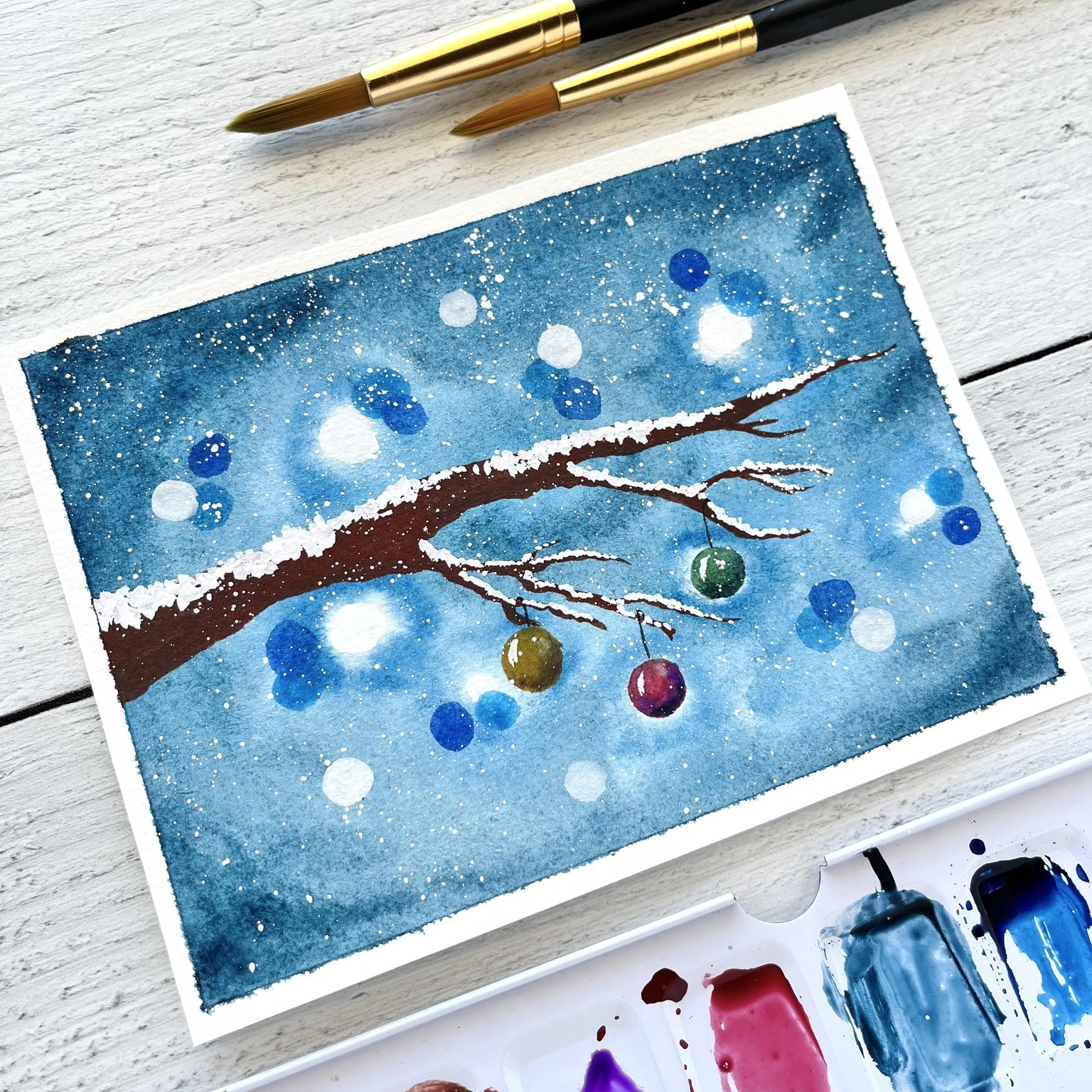 “Let’s Create Christmas Cards” Class by Liisa Halttunen - image 2 - student project