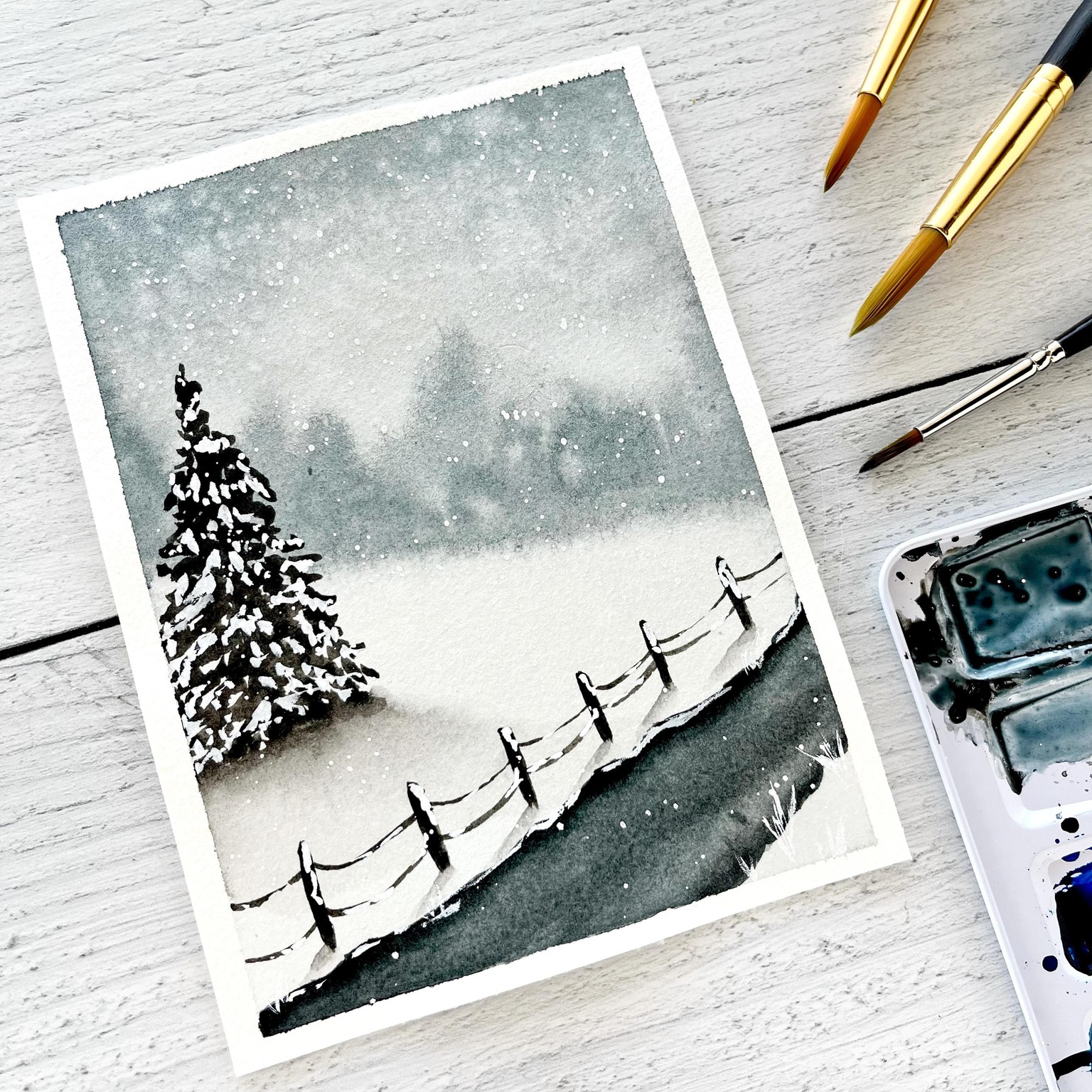 “Let’s Create Christmas Cards” Class by Liisa Halttunen - image 1 - student project