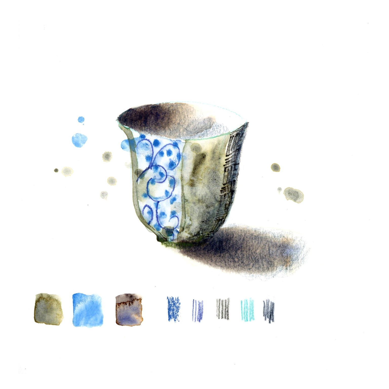 Mixed Media Tea Cup Party ! - image 4 - student project
