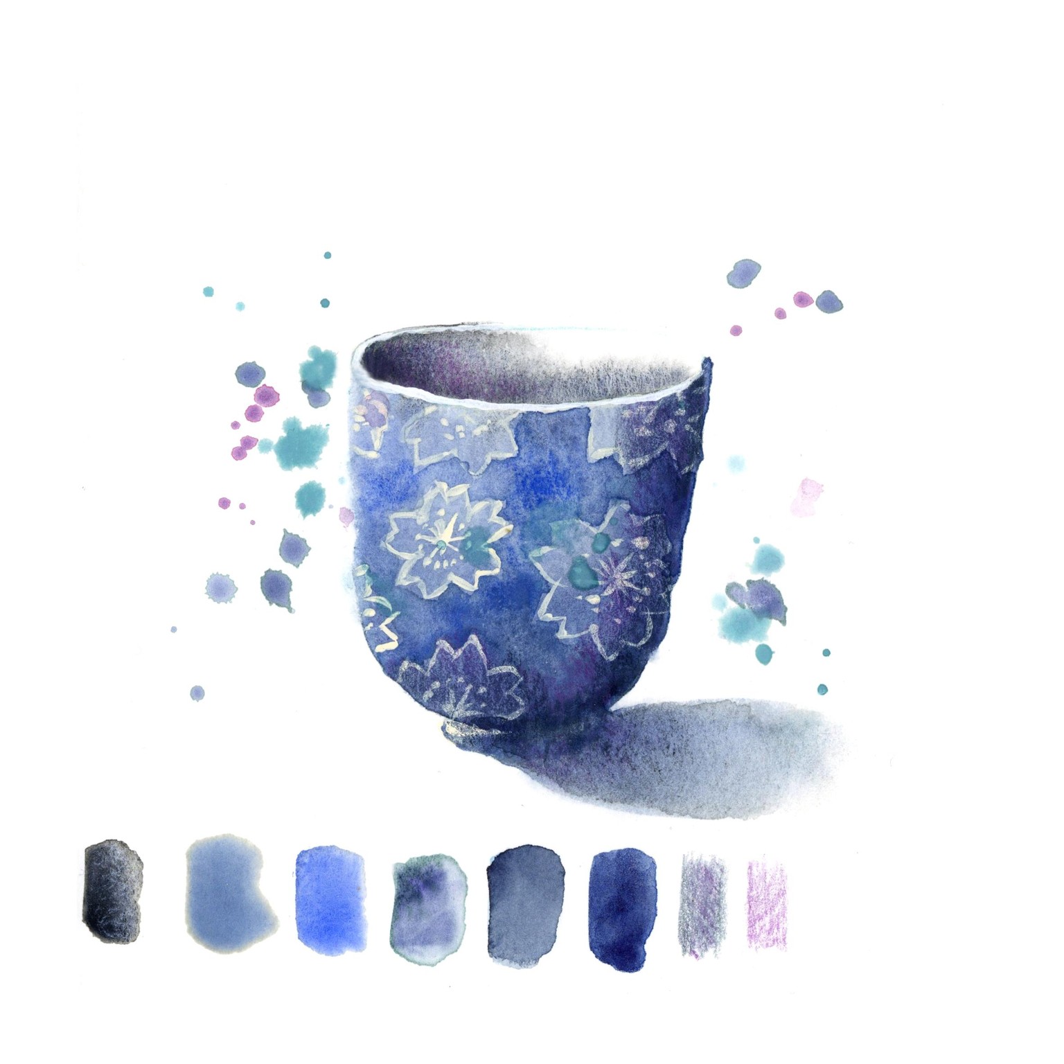 Mixed Media Tea Cup Party ! - image 6 - student project