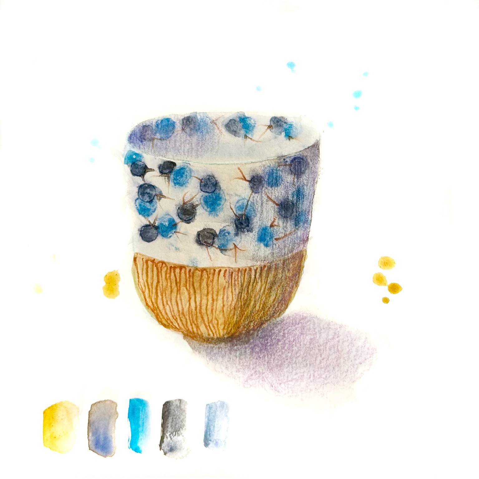Mixed Media Tea Cup Party ! - image 3 - student project