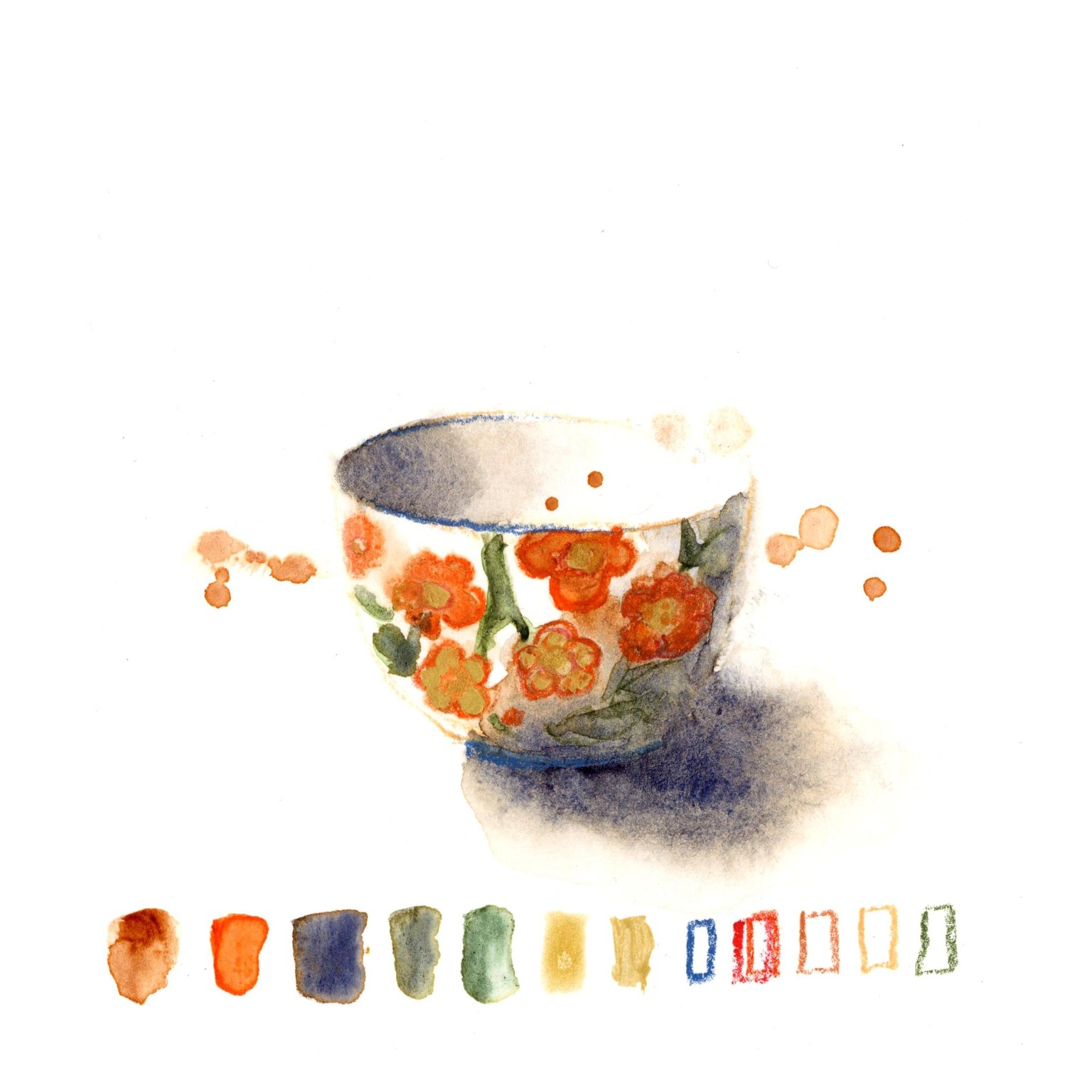 Mixed Media Tea Cup Party ! - image 2 - student project