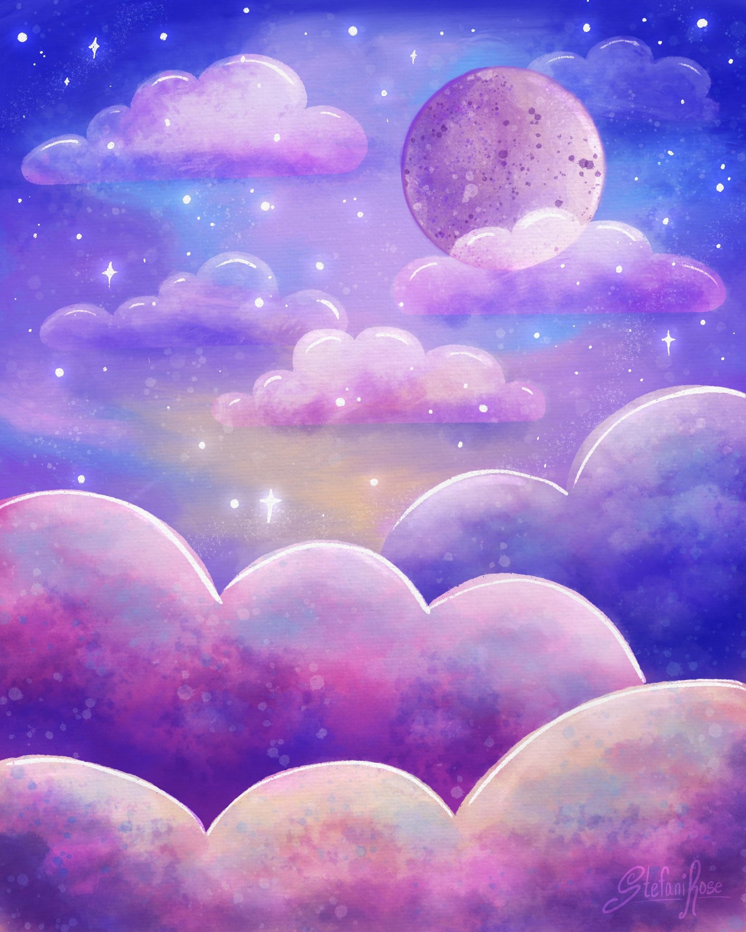 Stefani's Dreamy Cloudscape - image 1 - student project