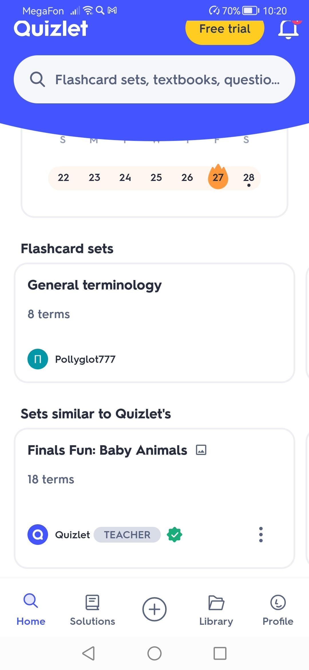 Flashcards for my current interests - image 1 - student project