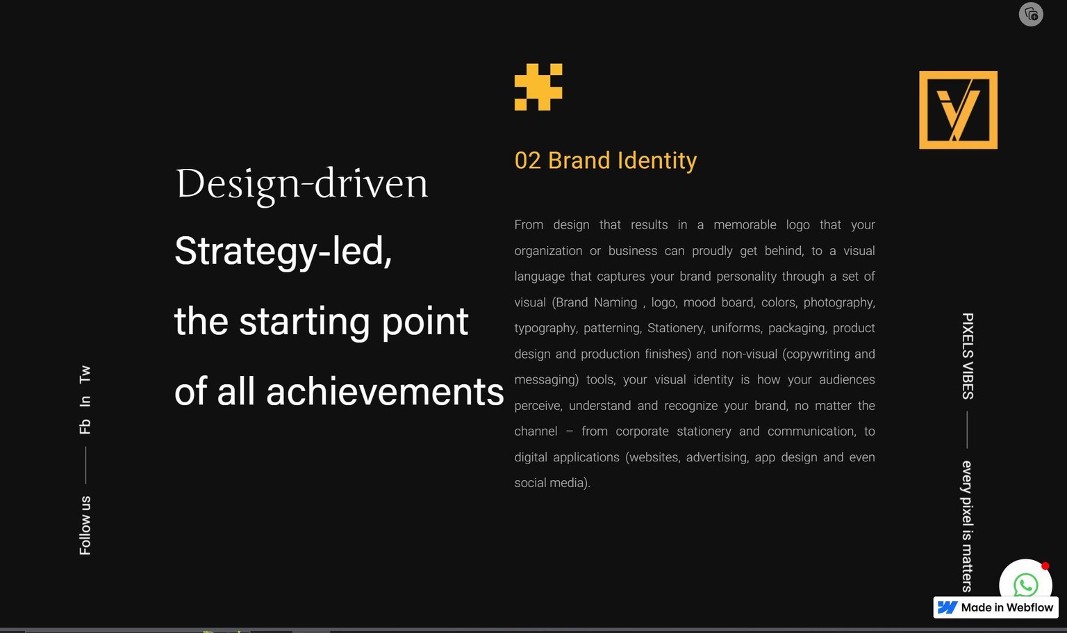 Graphic Design Agency (Pixels Vibes) - image 2 - student project
