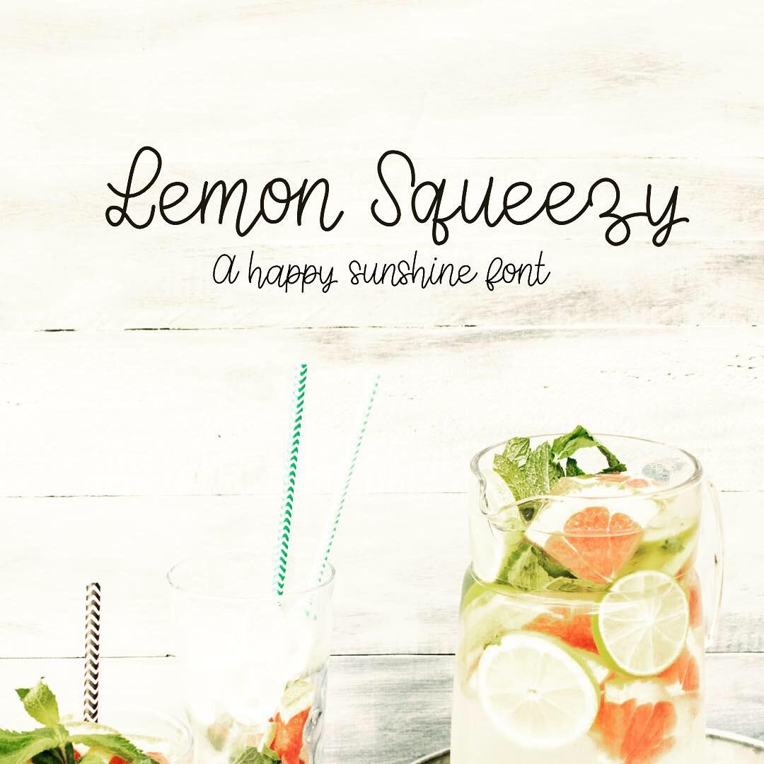 Lemon Squeezy Font - image 1 - student project