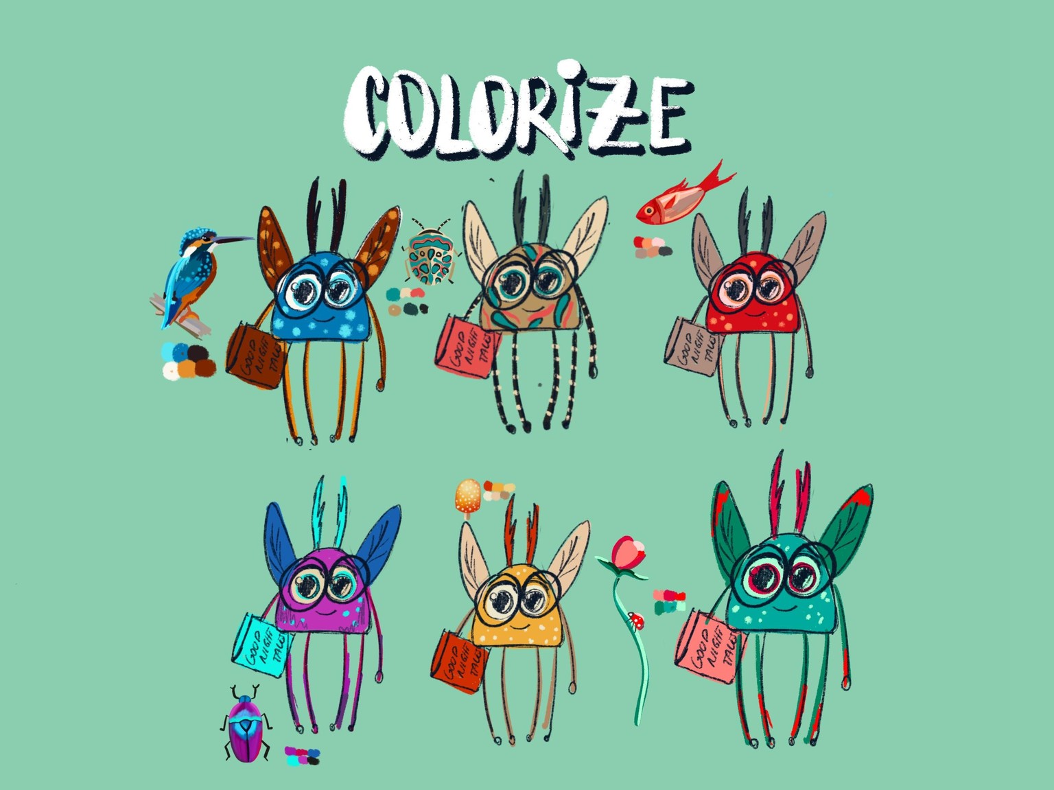 Sample Project for the Character Design for Beginners Class - image 6 - student project