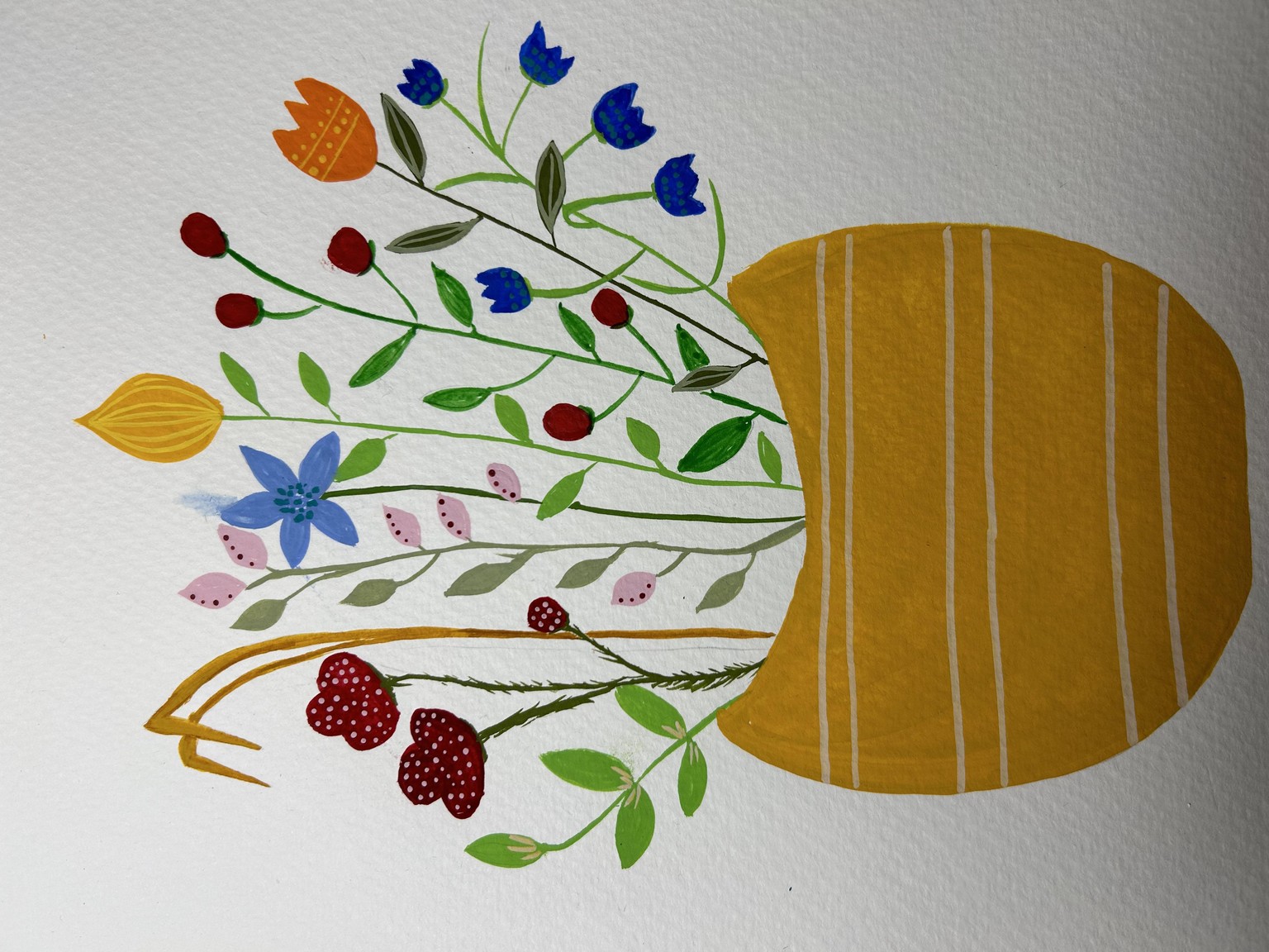Folk Art Flowers - image 1 - student project