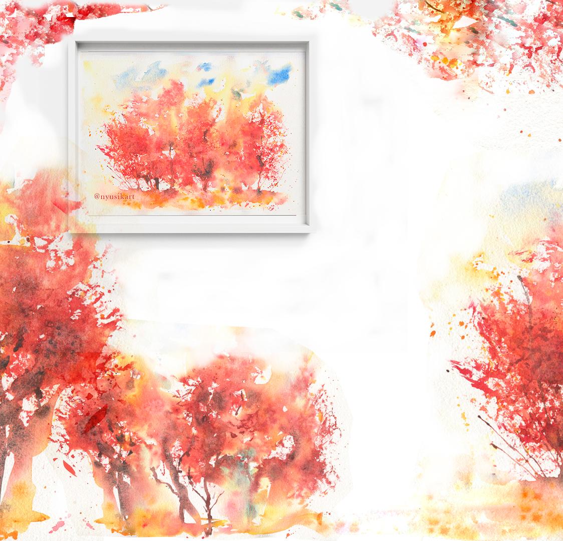 Expressive Fall in Watercolors - image 1 - student project