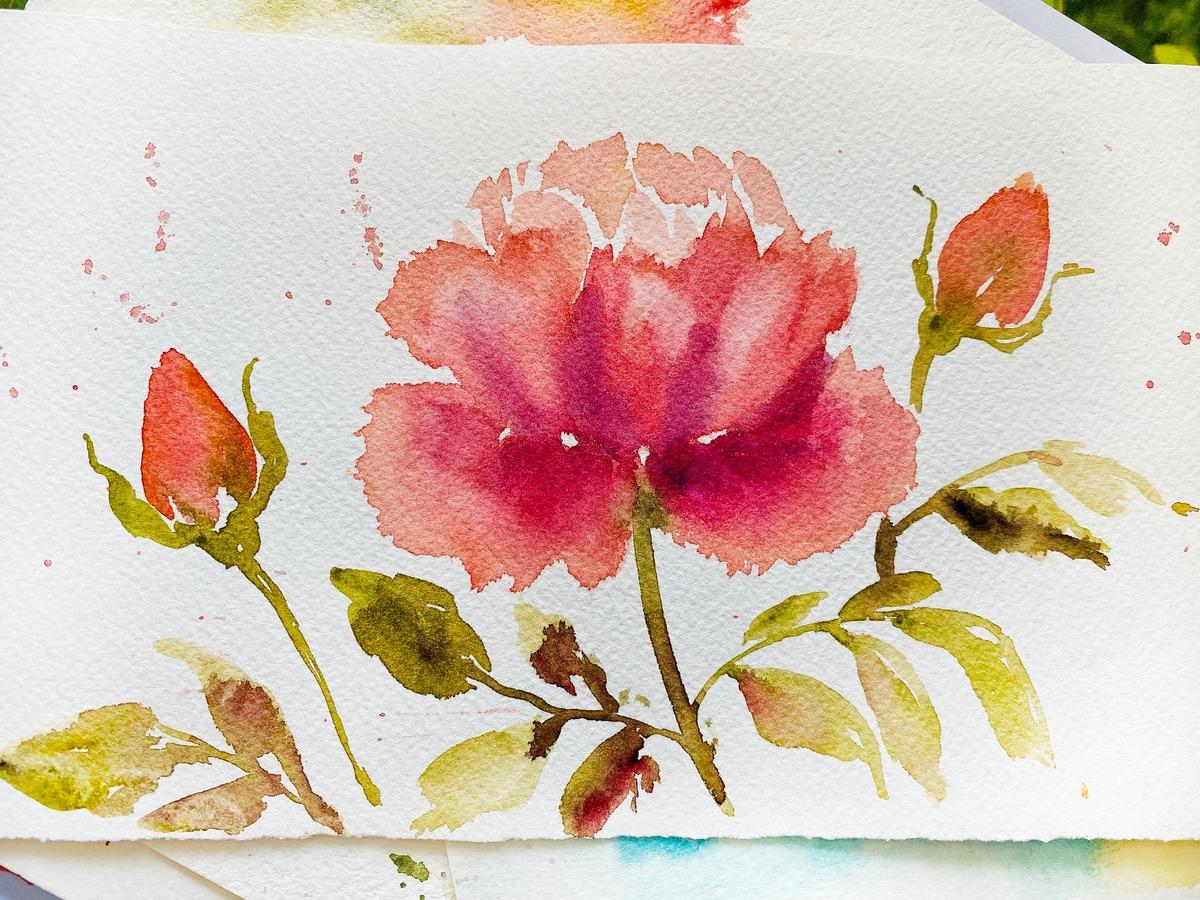 Master Your Brushstrokes: Paint Roses with Watercolours - image 5 - student project