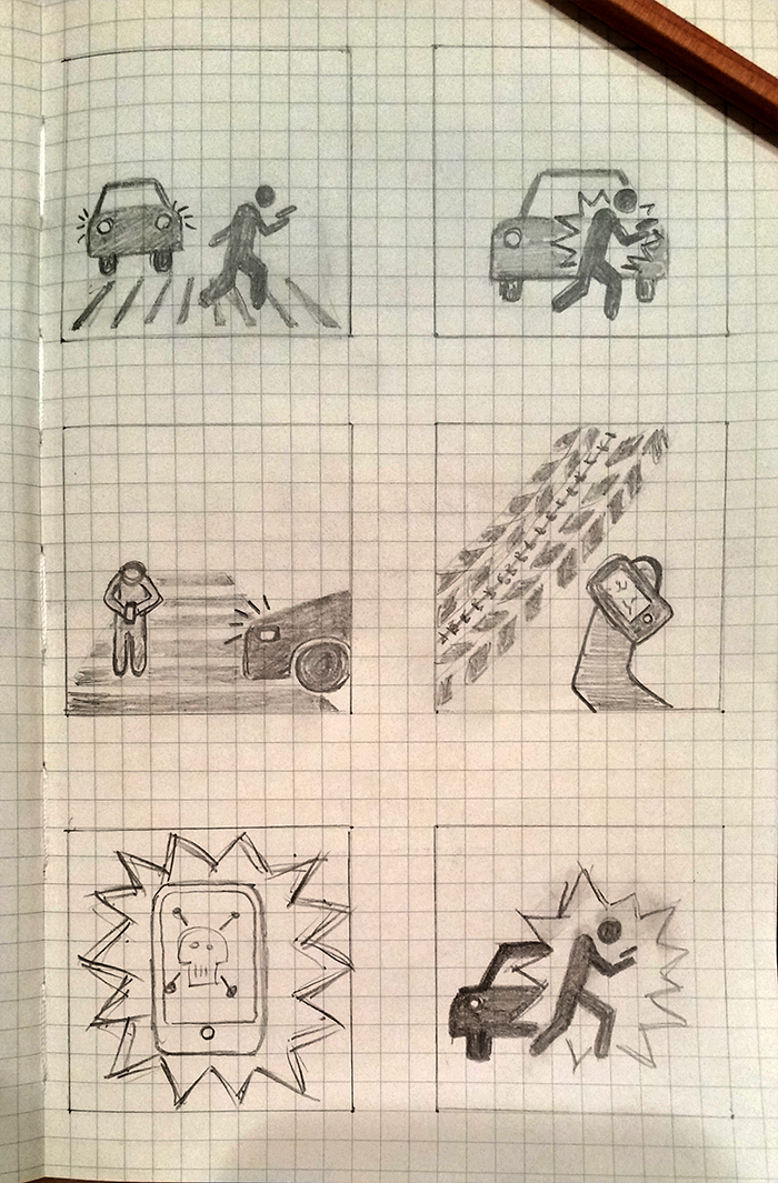 Texting in the Crosswalk - image 1 - student project