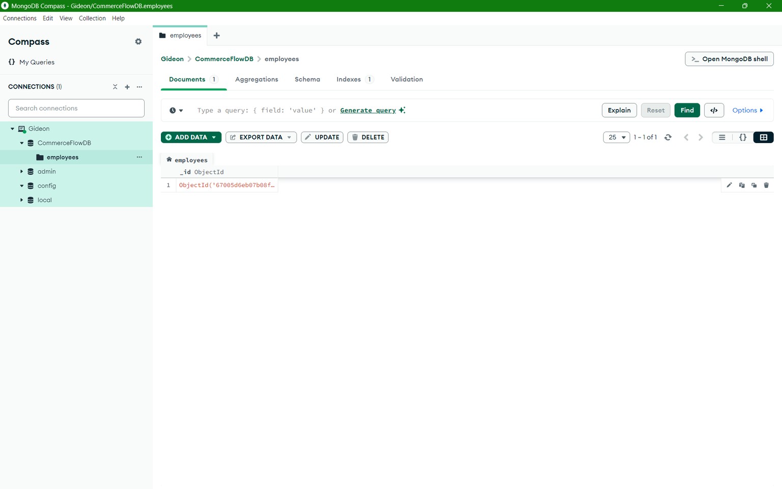 CommerceFlowDB Database - image 1 - student project