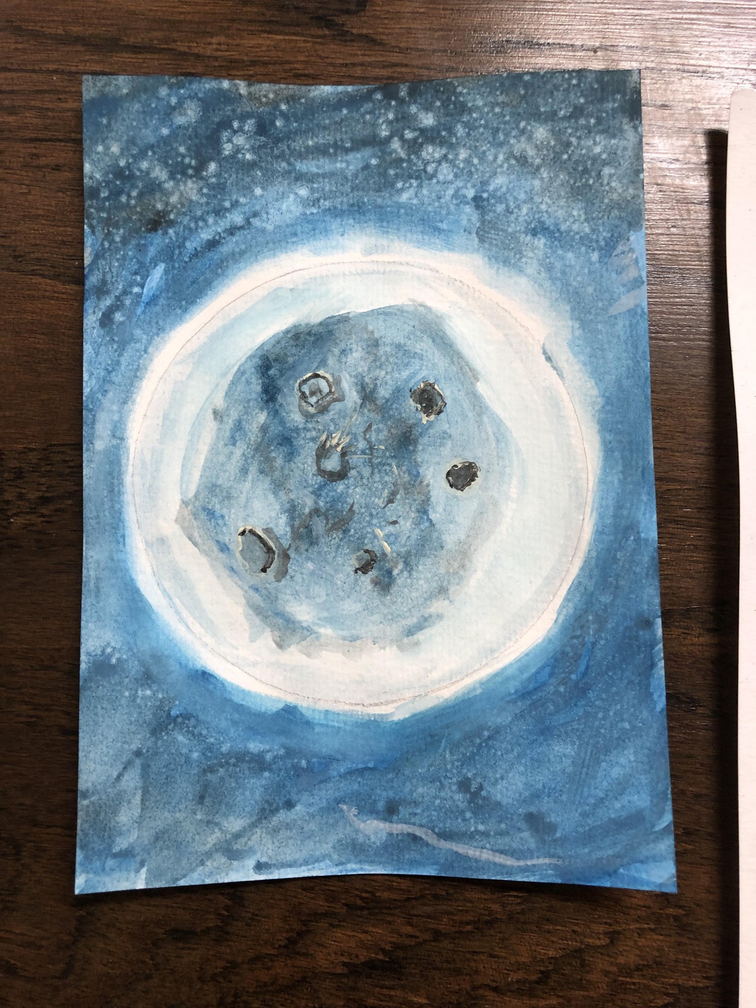Watercolor moons - image 2 - student project