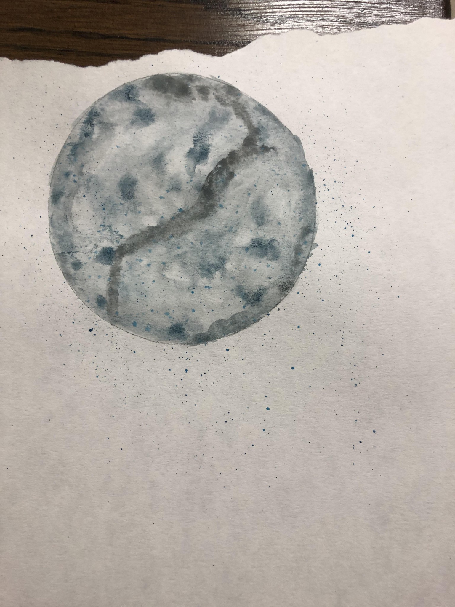 Watercolor moons - image 1 - student project
