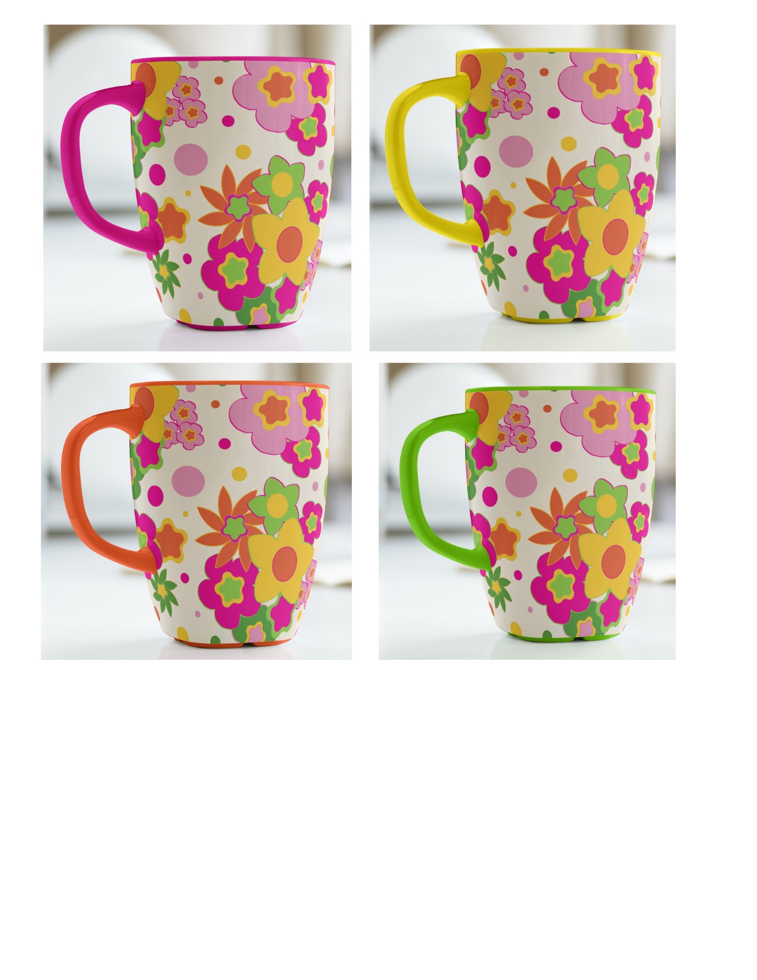 Repeat Pattern Mug with Oranges - image 1 - student project