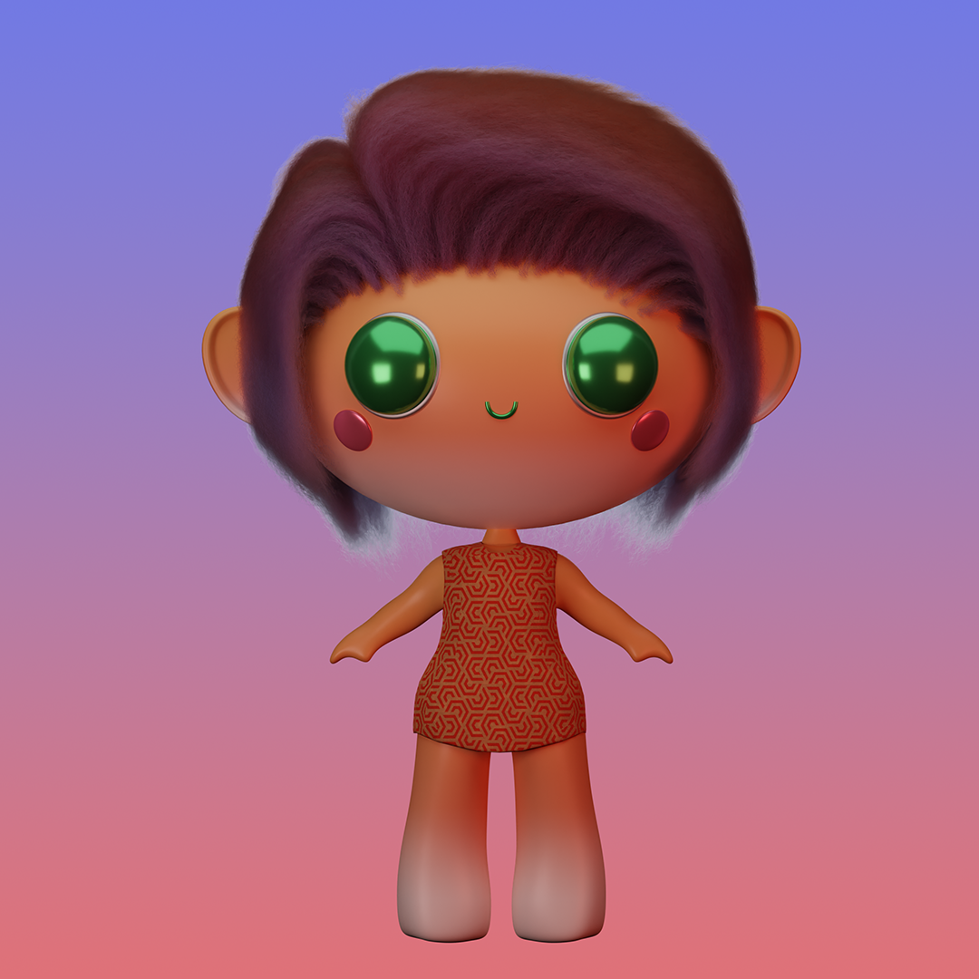 Doll in Blender. - image 1 - student project