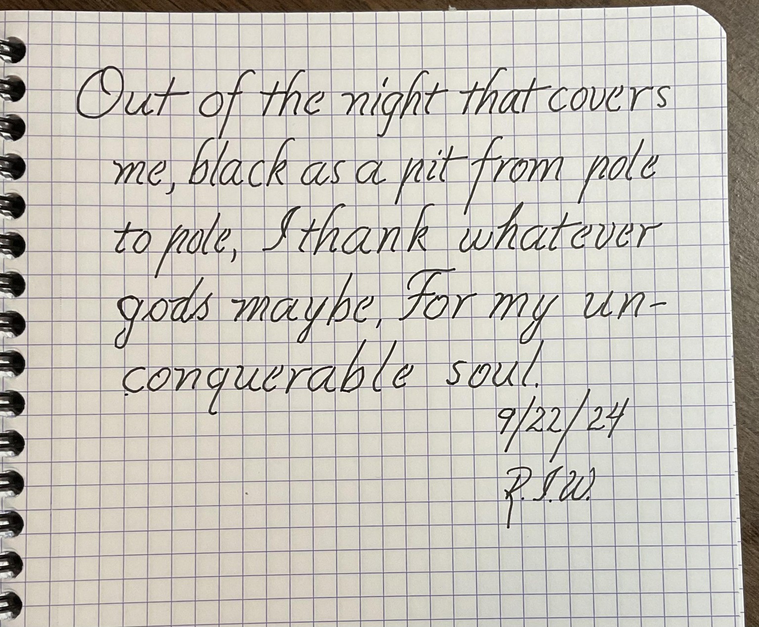 Sample of my Mother’s writing - image 1 - student project