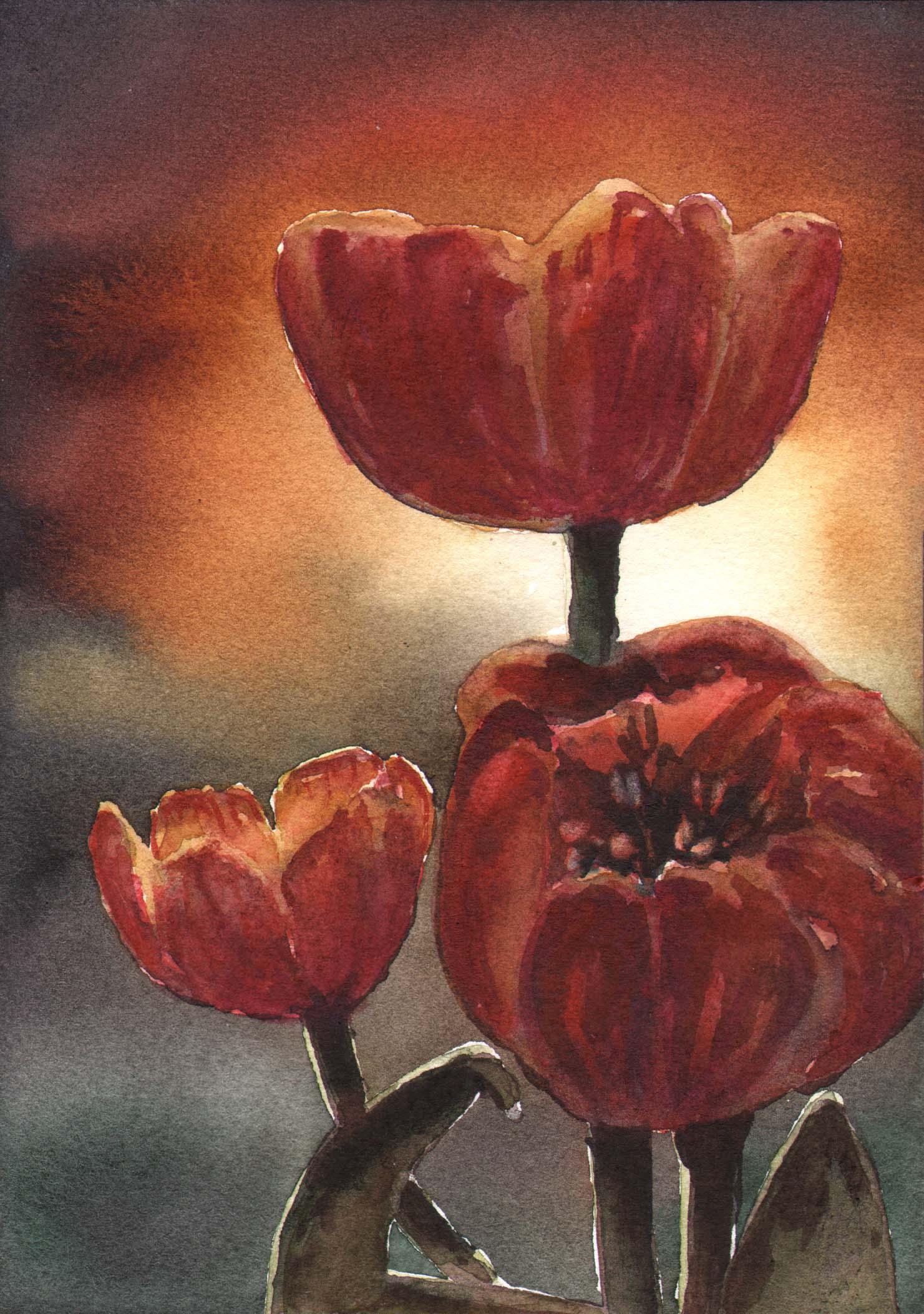 Jill's Tulip Painting - image 5 - student project