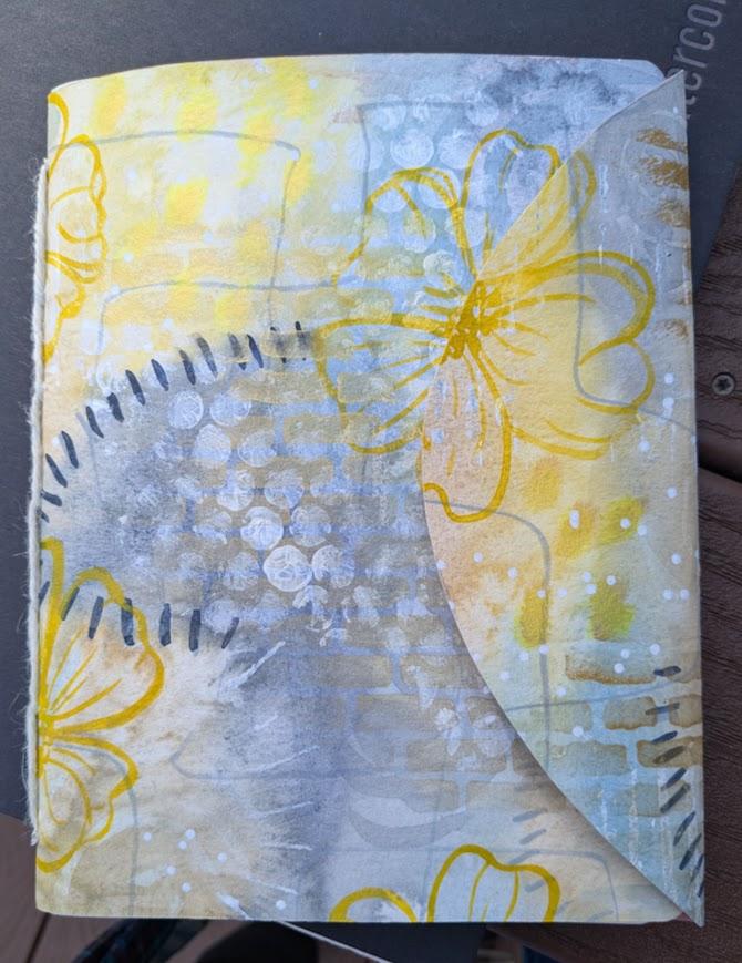 Book with yellow flowers - image 3 - student project