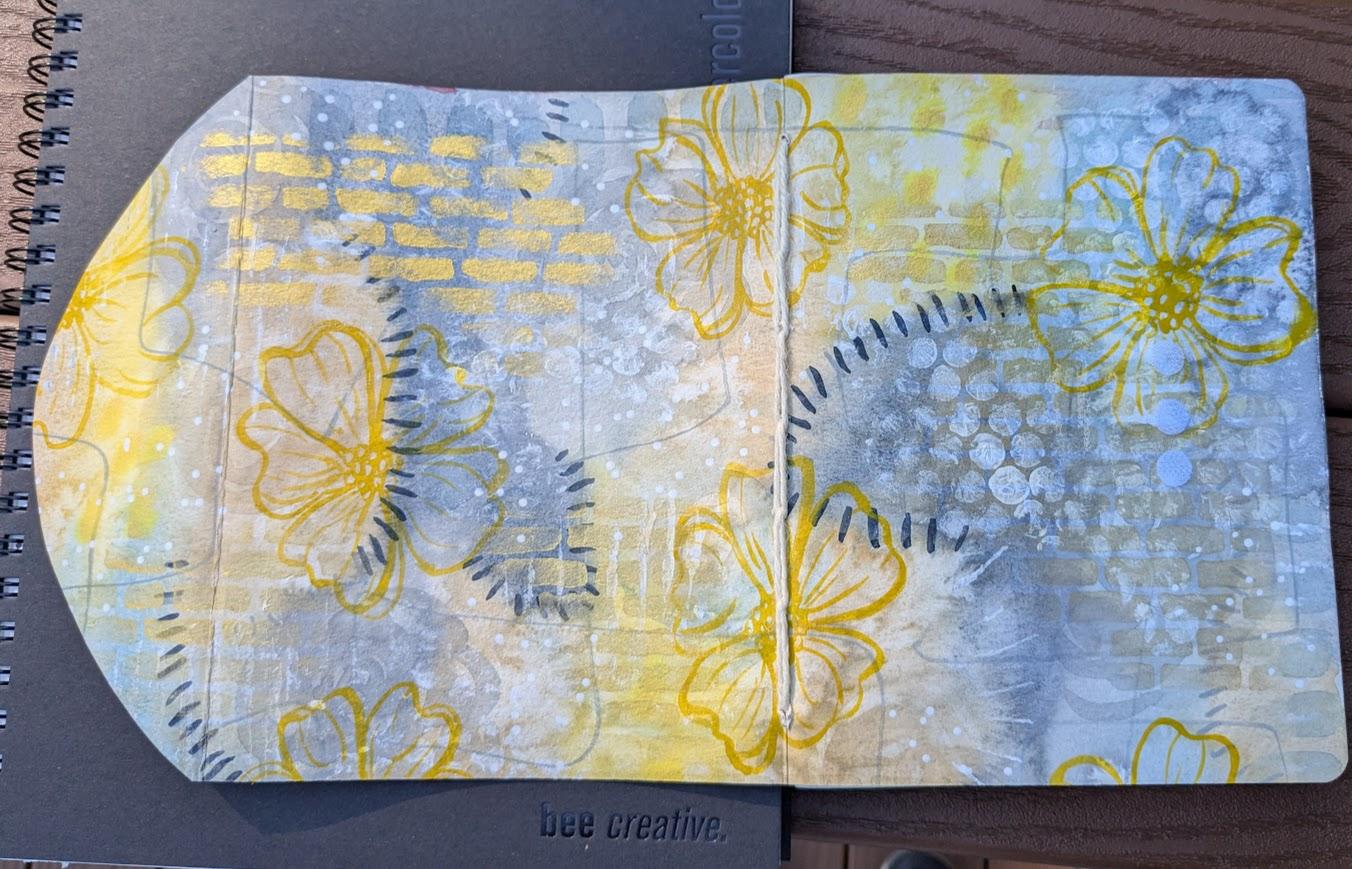 Book with yellow flowers - image 4 - student project