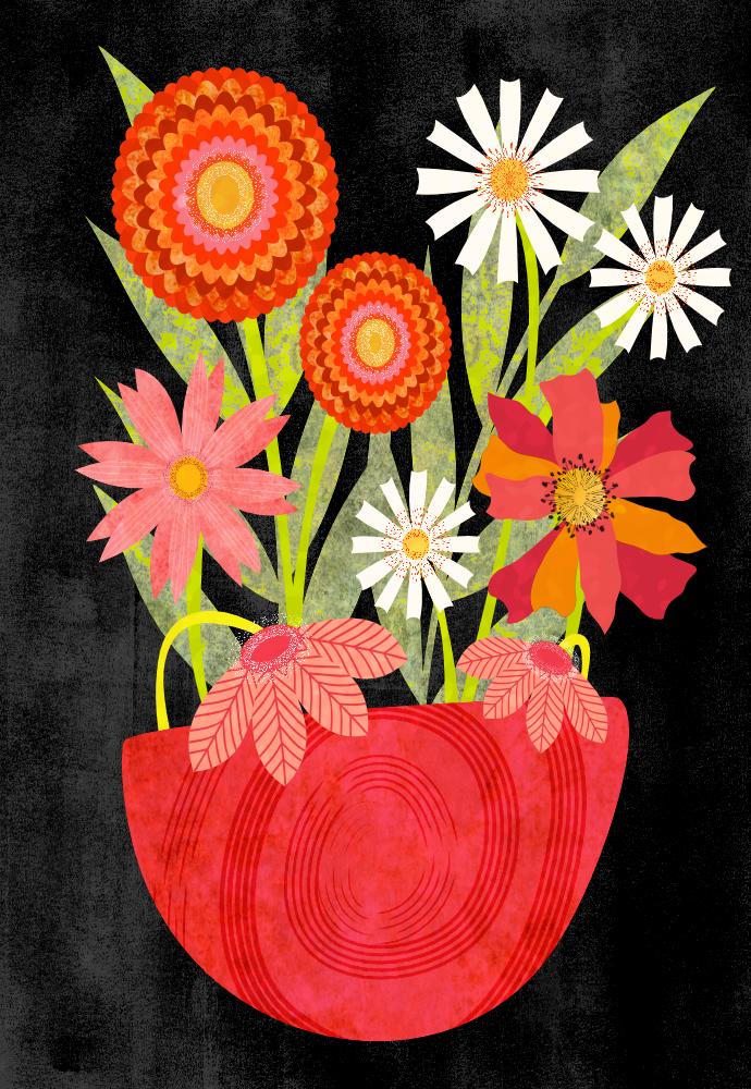 Textured Floral Bouquet - image 1 - student project
