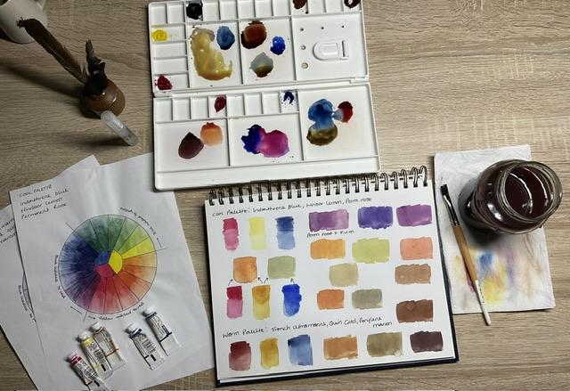 Mixing Colours Using Warm & Cool Colours - image 1 - student project