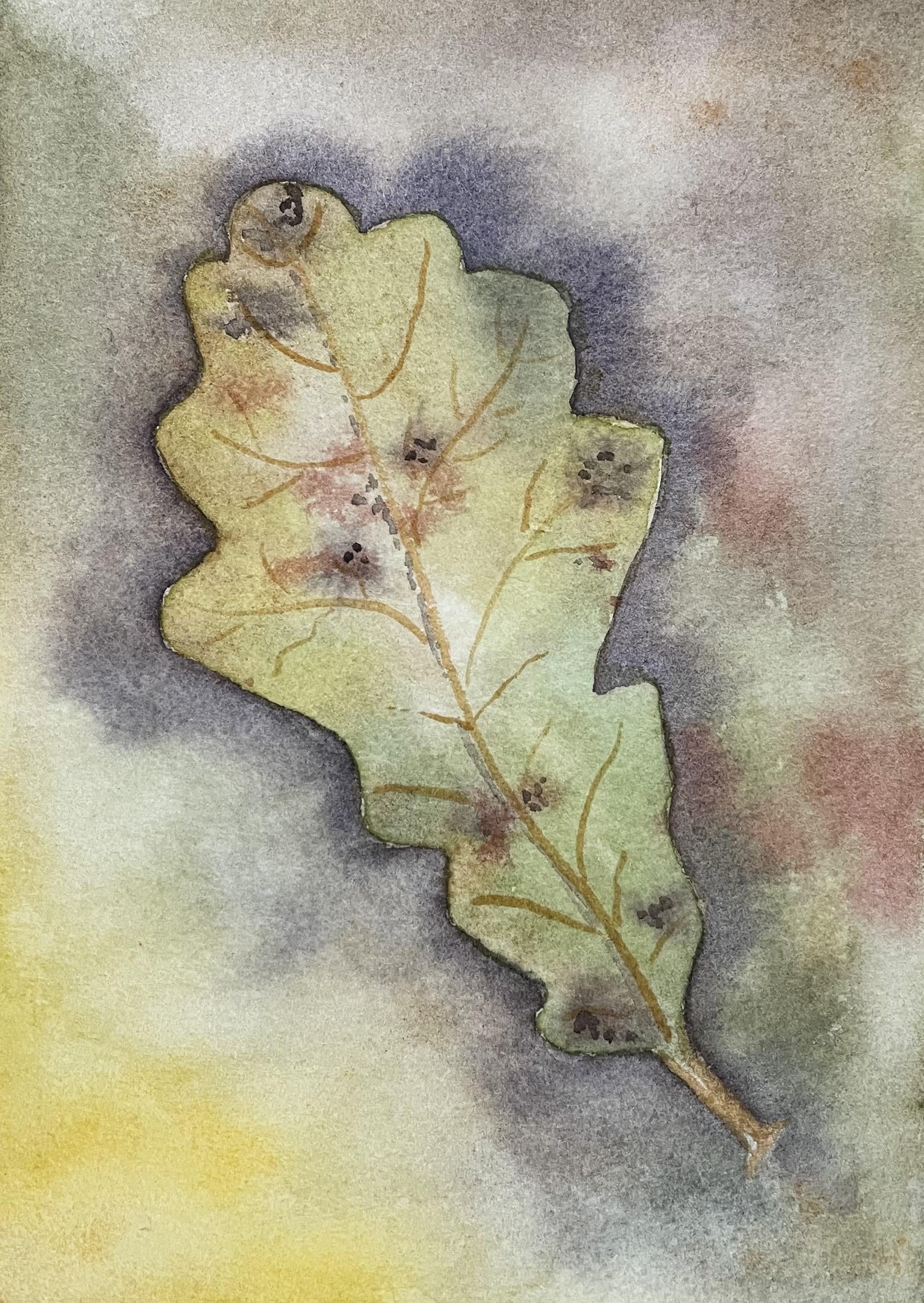 Oak leak negative painting - image 1 - student project