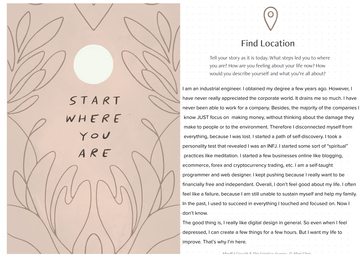 Mindful Growth - Starts where you are - image 1 - student project