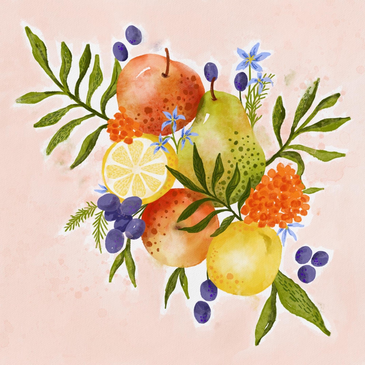 Fruit painting - example project - image 1 - student project