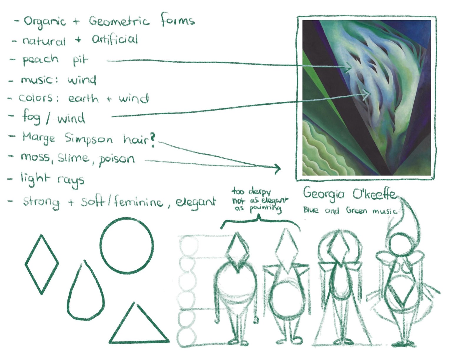 blue and green music elemental - image 1 - student project