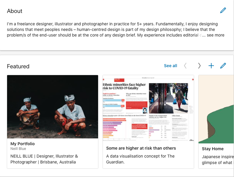 My LinkedIn Profile - image 2 - student project