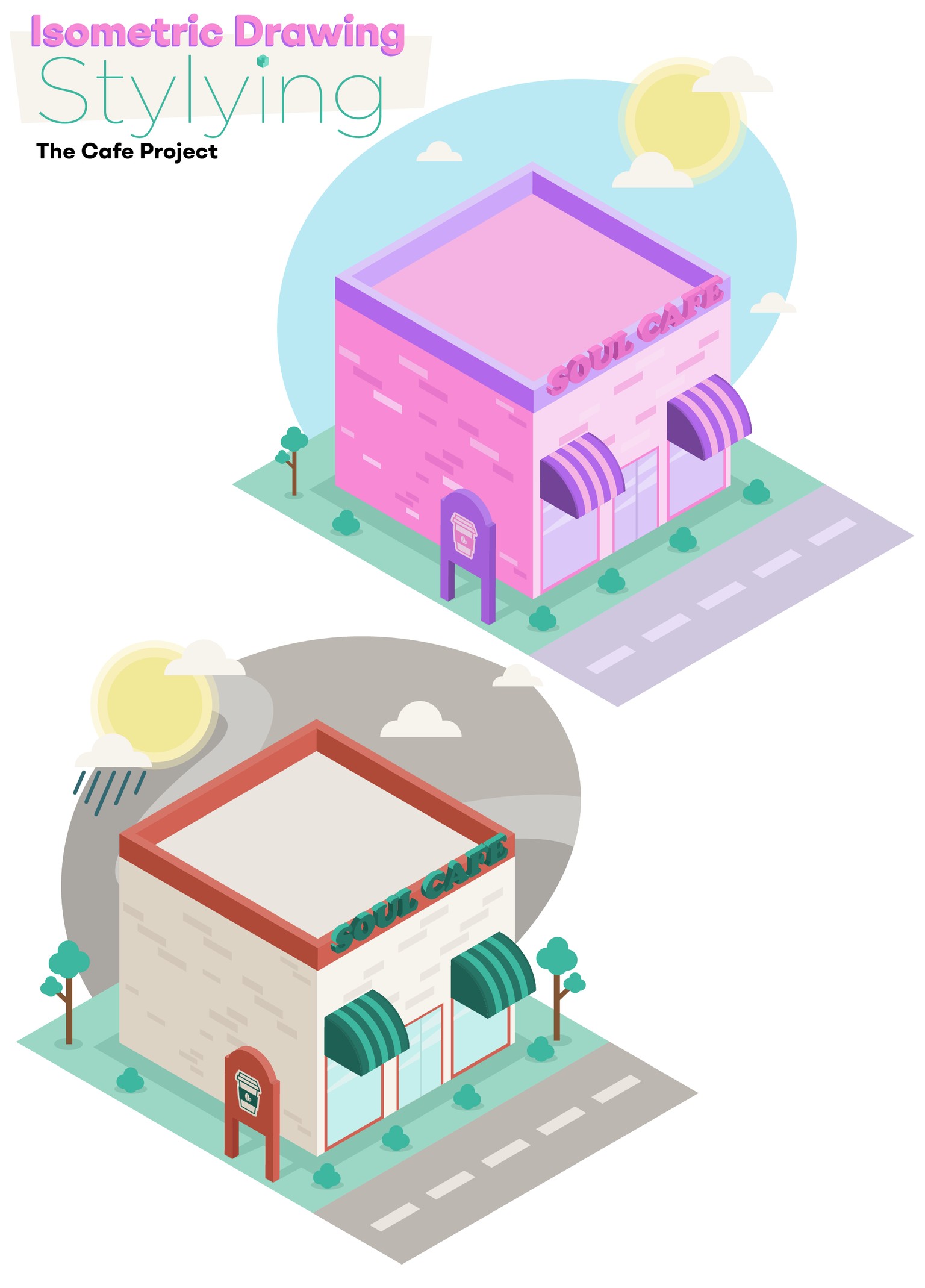 Café Project and Isometric Drawing Practice - image 3 - student project