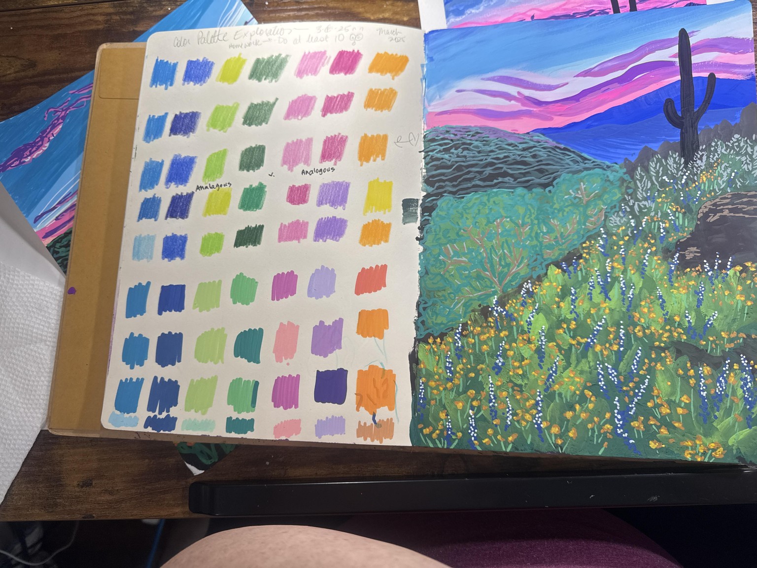 Sunset landscape - image 4 - student project
