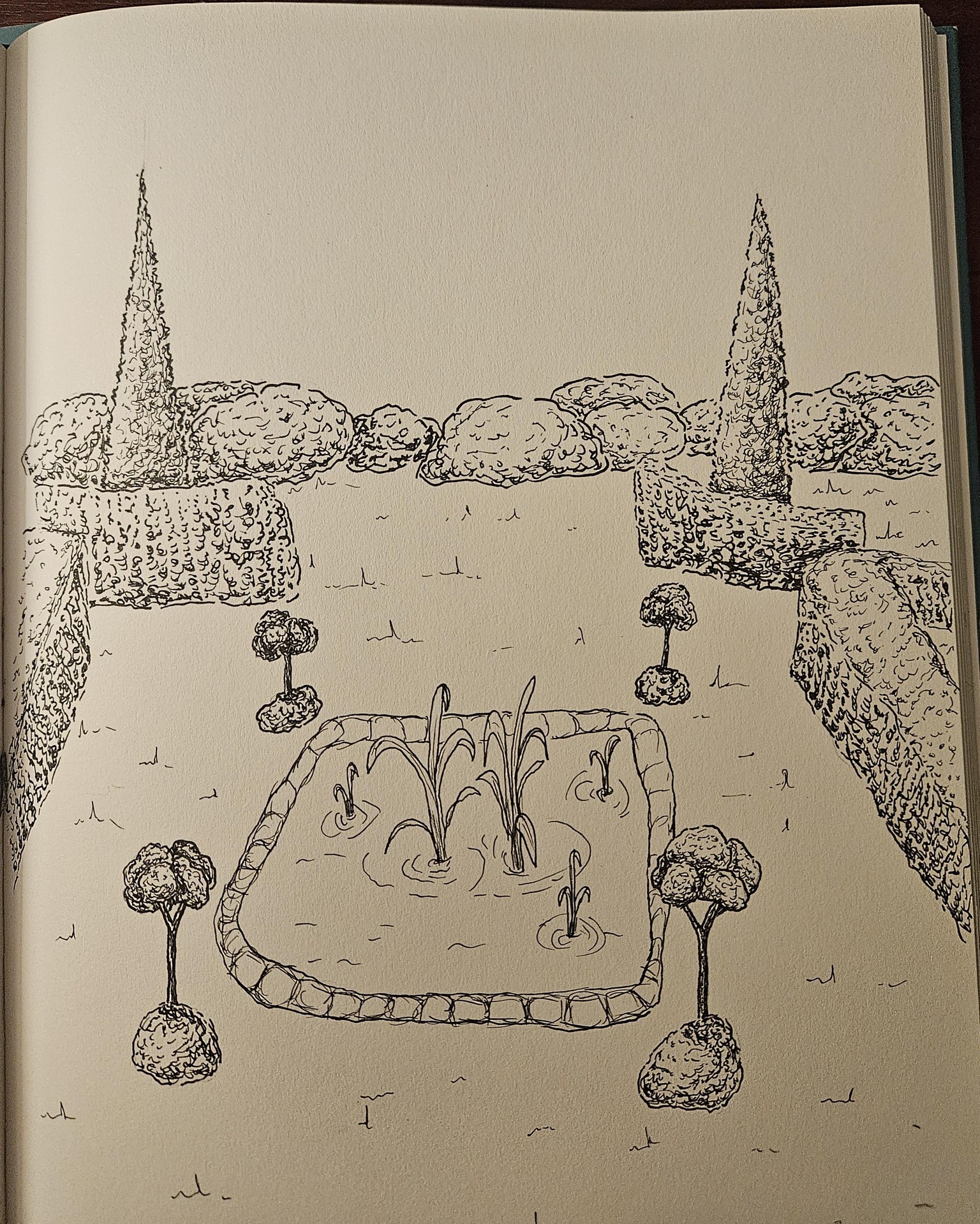 Hedge Garden Illustration - image 1 - student project