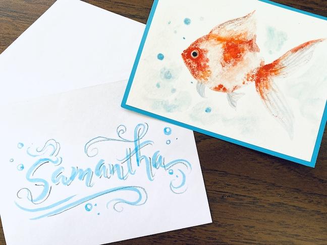 Watercolor Goldfish - image 2 - student project