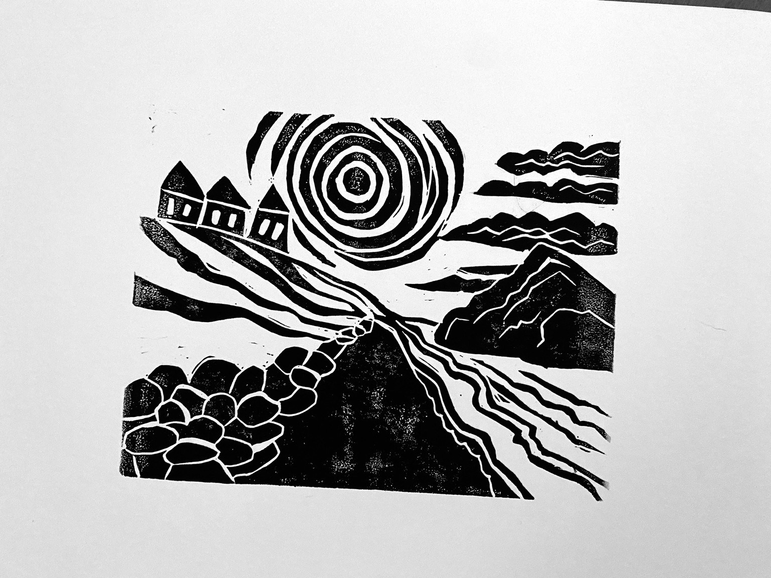 Linoprint - image 3 - student project
