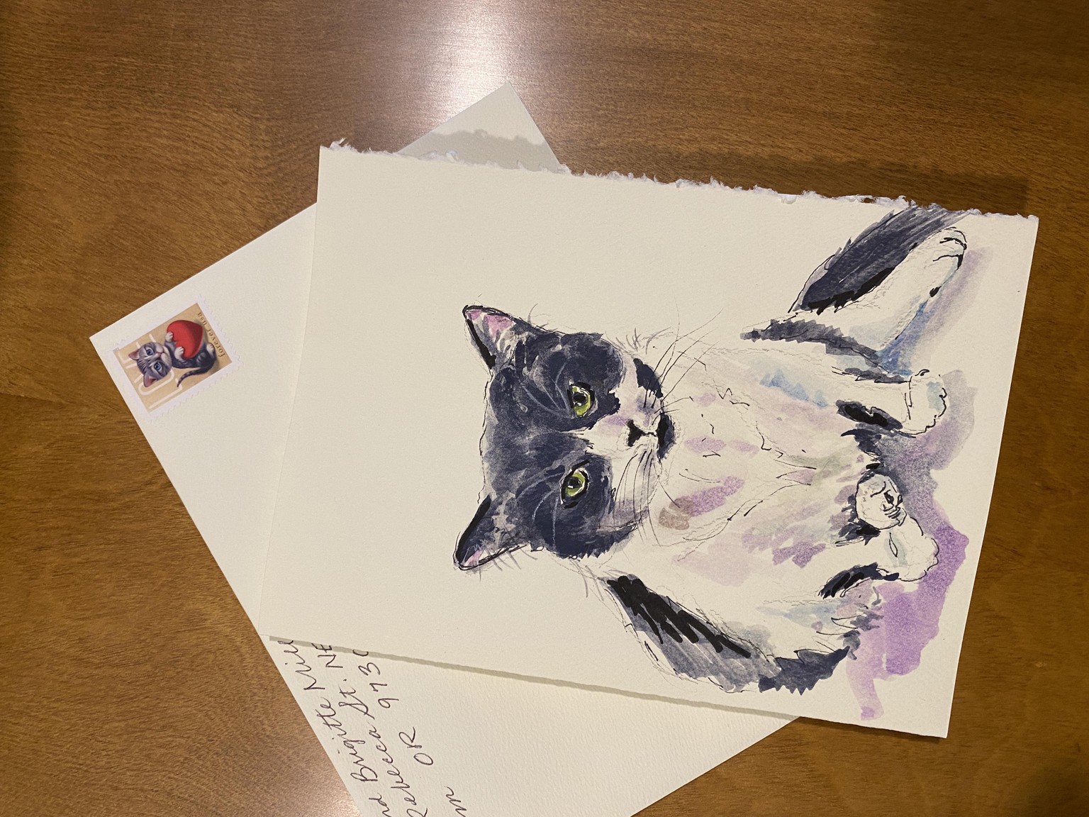 Cat Watercolor Illustration - image 2 - student project