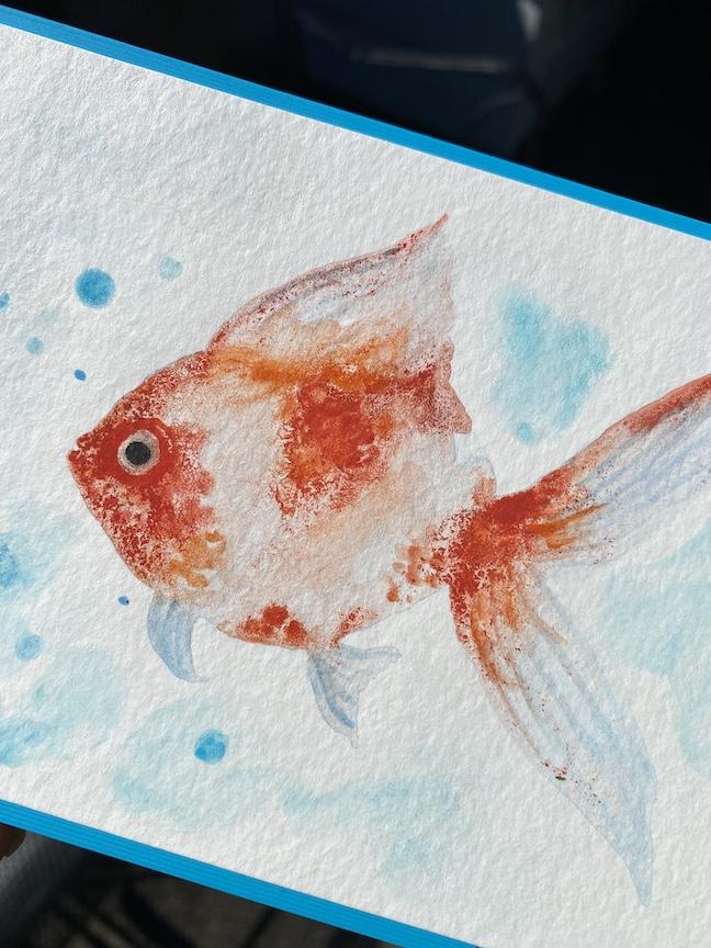 Watercolor Goldfish - image 1 - student project