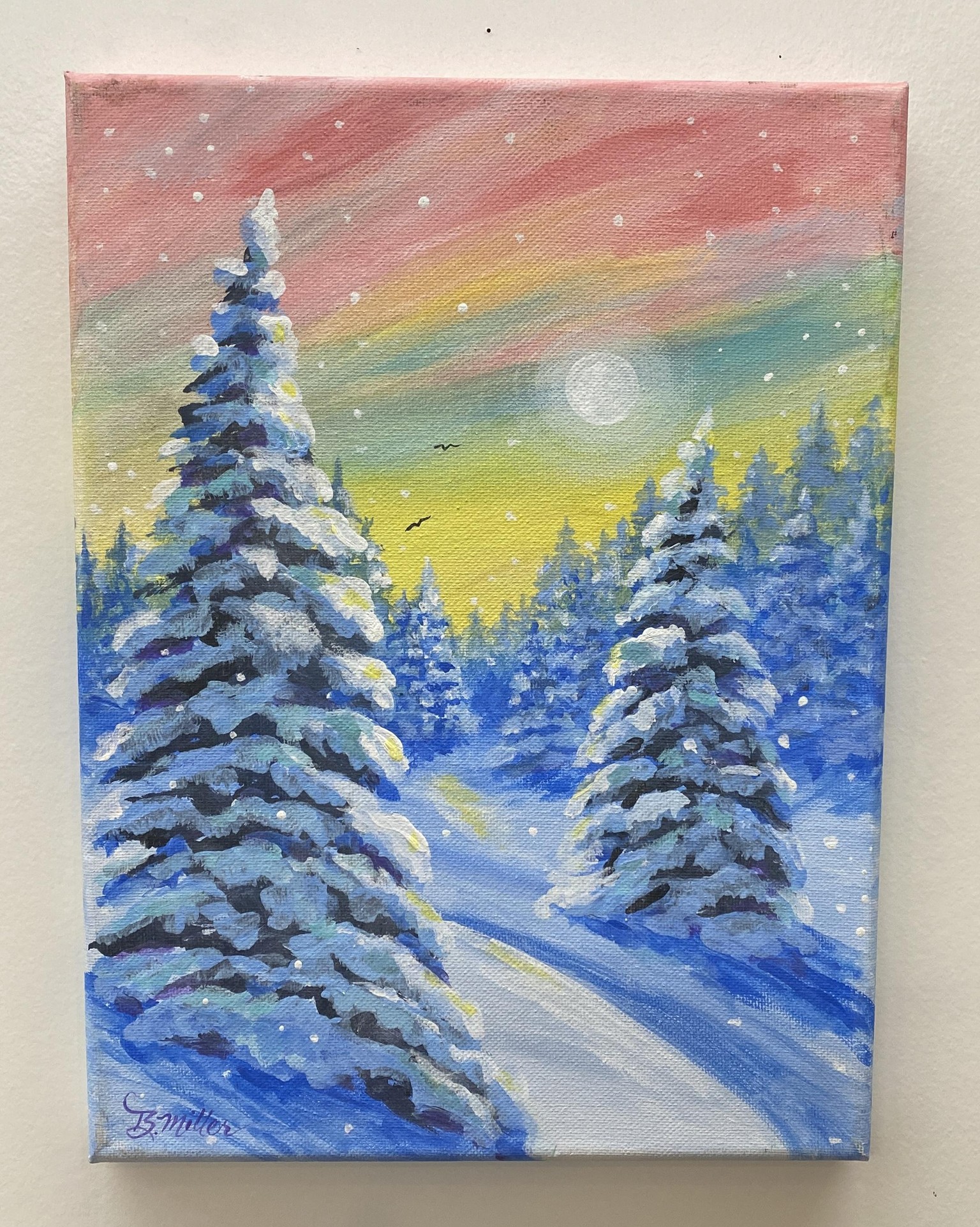Snowy Trees Study - image 2 - student project