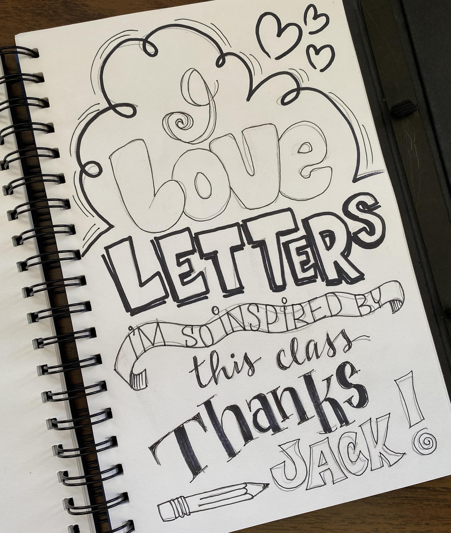 Hand Lettering by Drawing - image 2 - student project