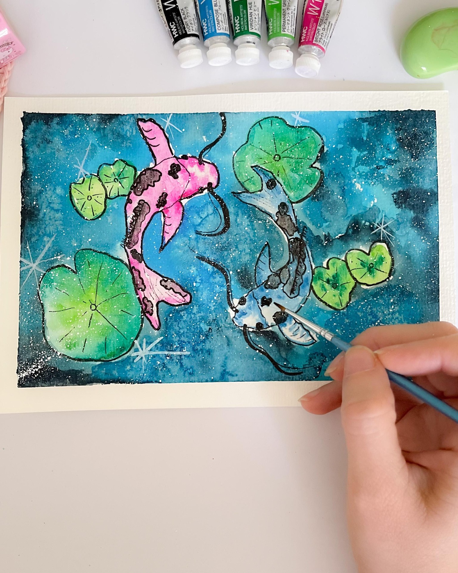 SAMPLE PROJECT: Koi Fishes in a Pond - image 7 - student project