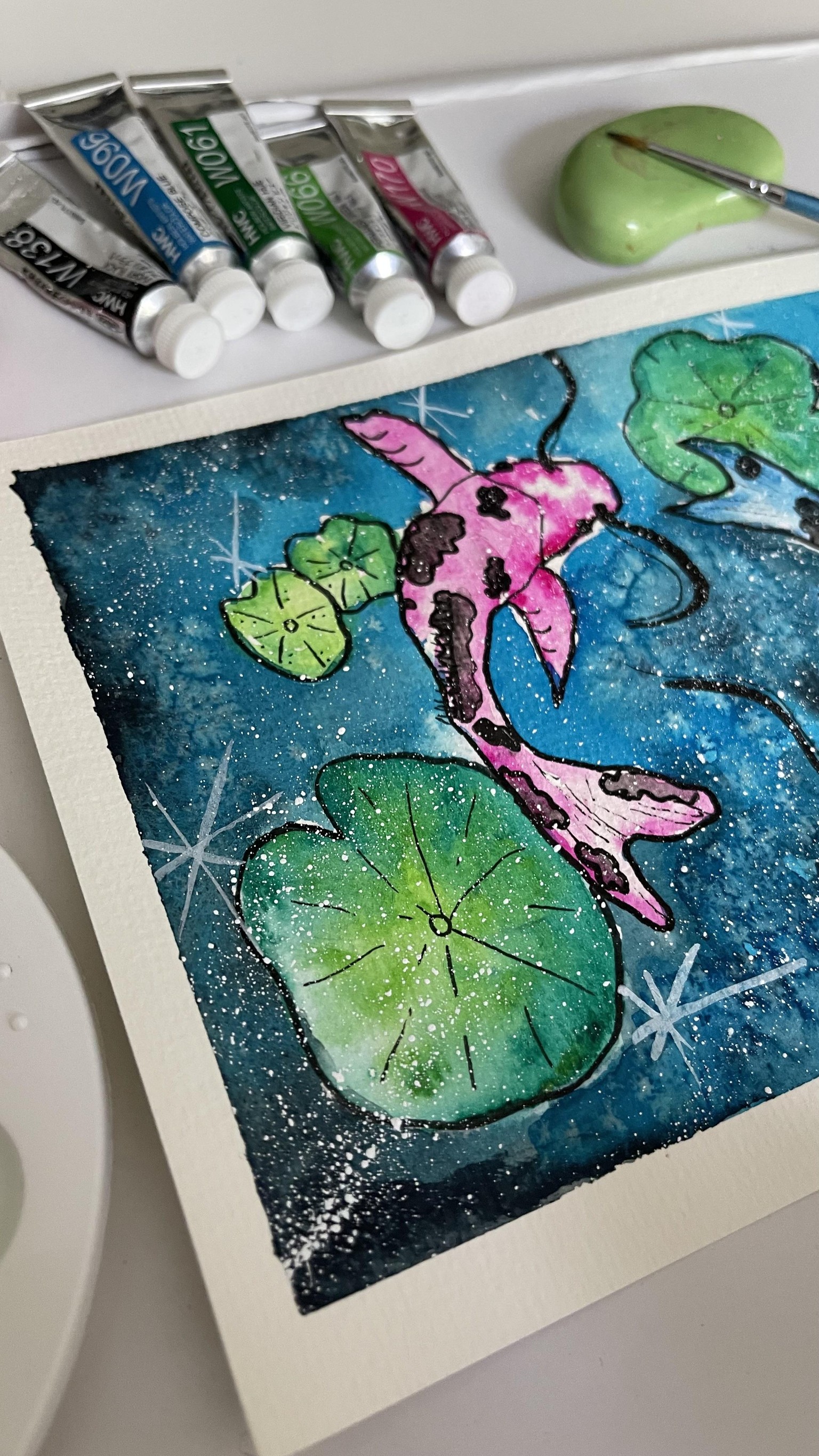 SAMPLE PROJECT: Koi Fishes in a Pond - image 8 - student project