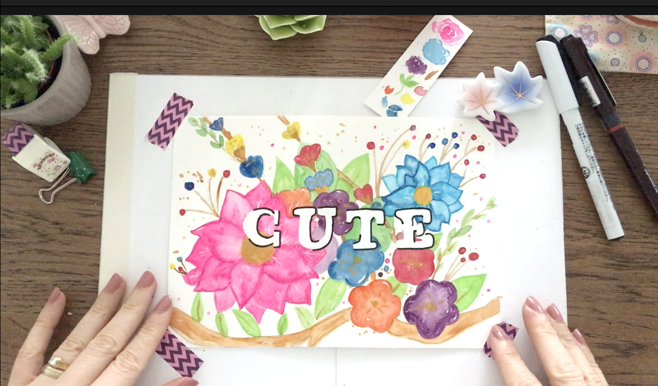 3 Watercolor Floral & Botanicals Lettering - image 3 - student project