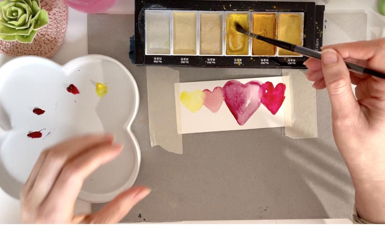 SAMPLE PROJECT: Romantic Valentine's Card and Bookmark - image 3 - student project