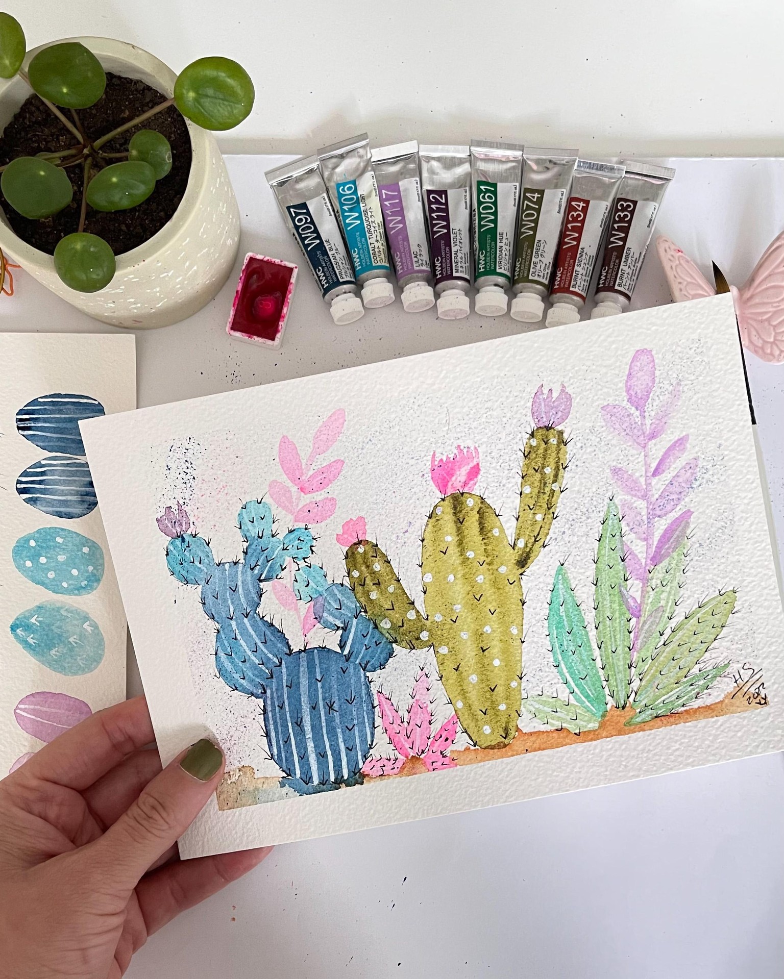 SAMPLE PROJECT: BOHO CACTUS COMPOSITION - image 5 - student project