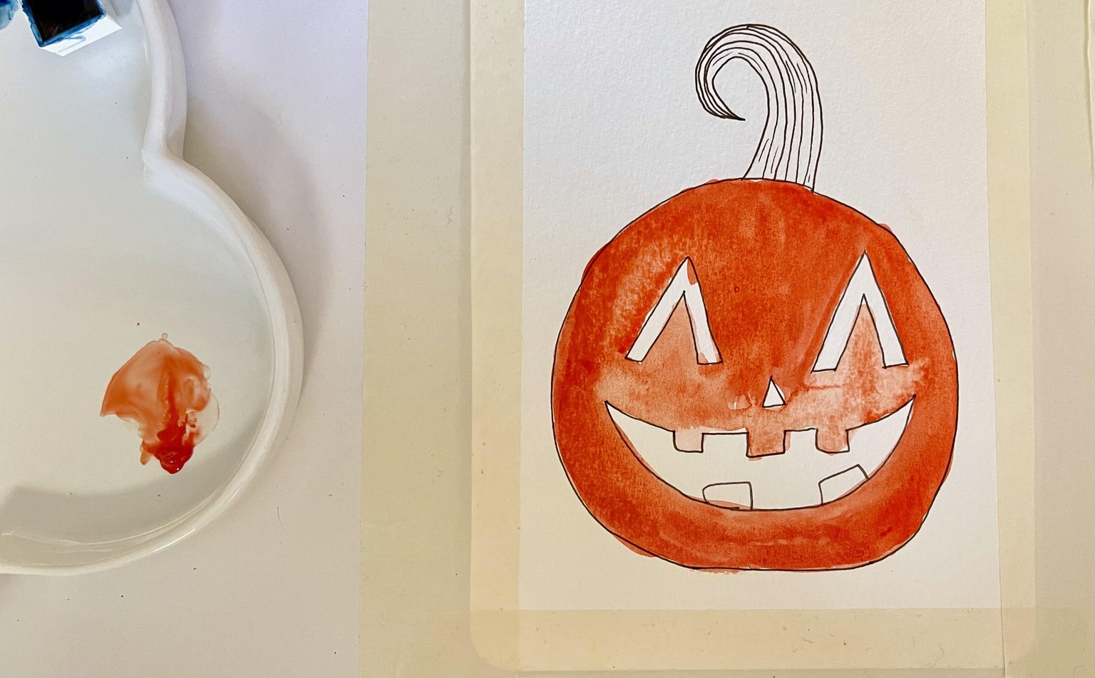 SAMPLE PROJECT: JACK O LANTERN with Dark Backgrounds - image 2 - student project