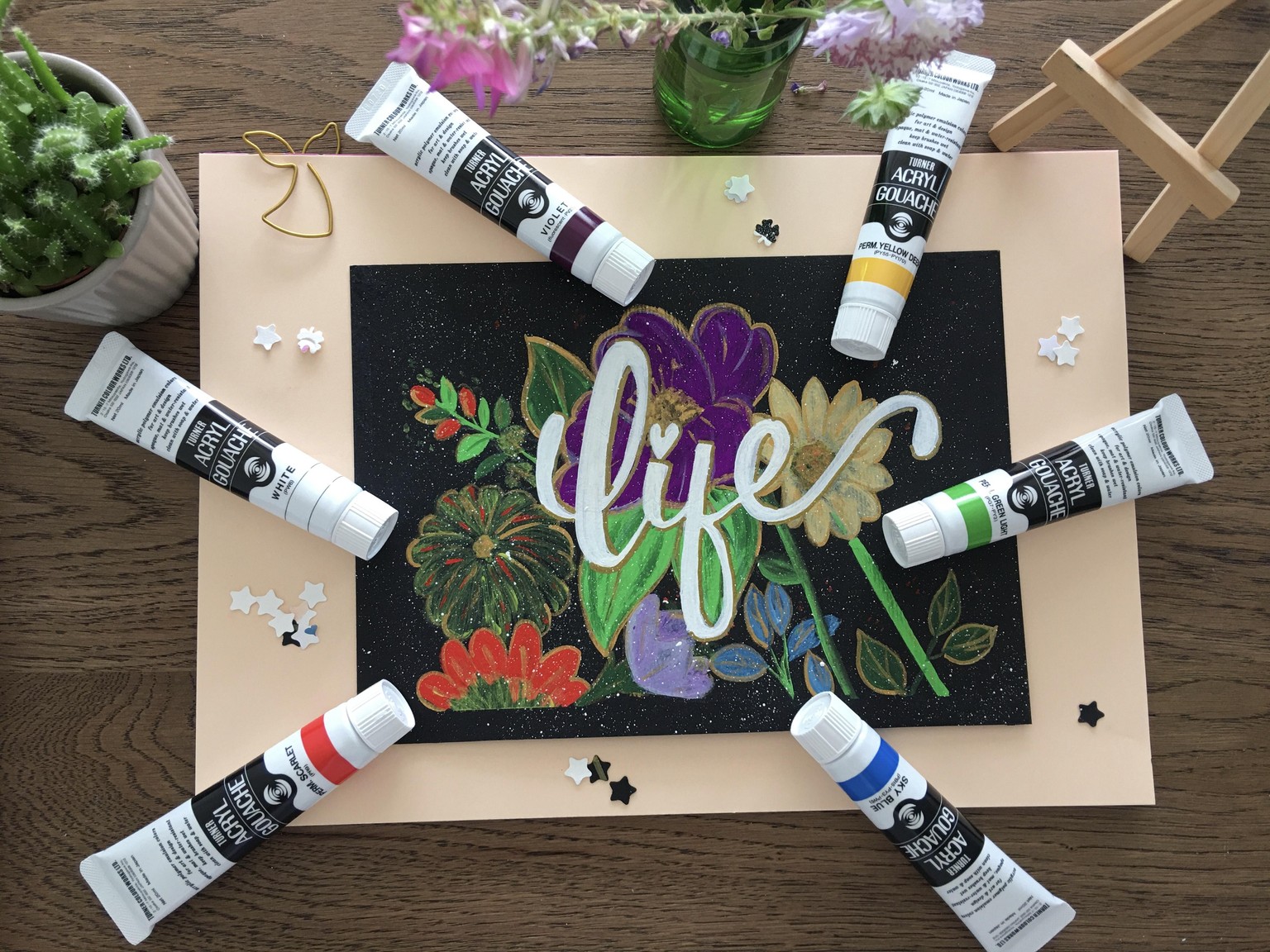 3 Watercolor Floral & Botanicals Lettering - image 7 - student project