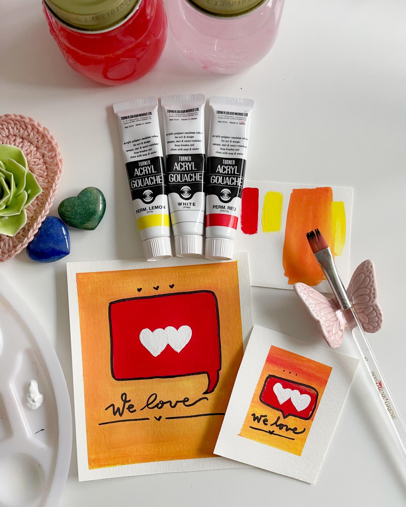 SAMPLE PROJECT: Gouache Love Speech Bubble - image 1 - student project