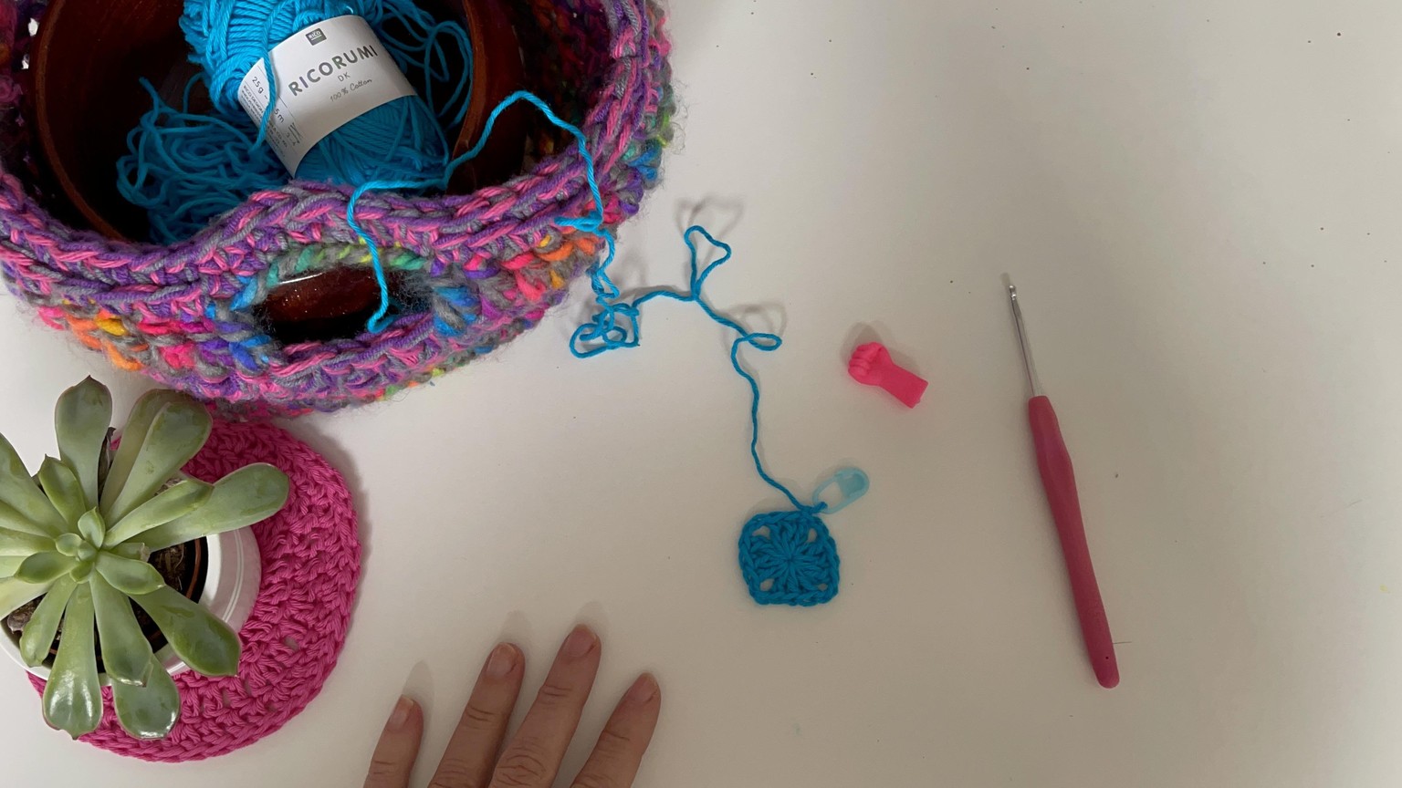 SAMPLE PROJECT: Seamless Crochet Granny Square - image 2 - student project